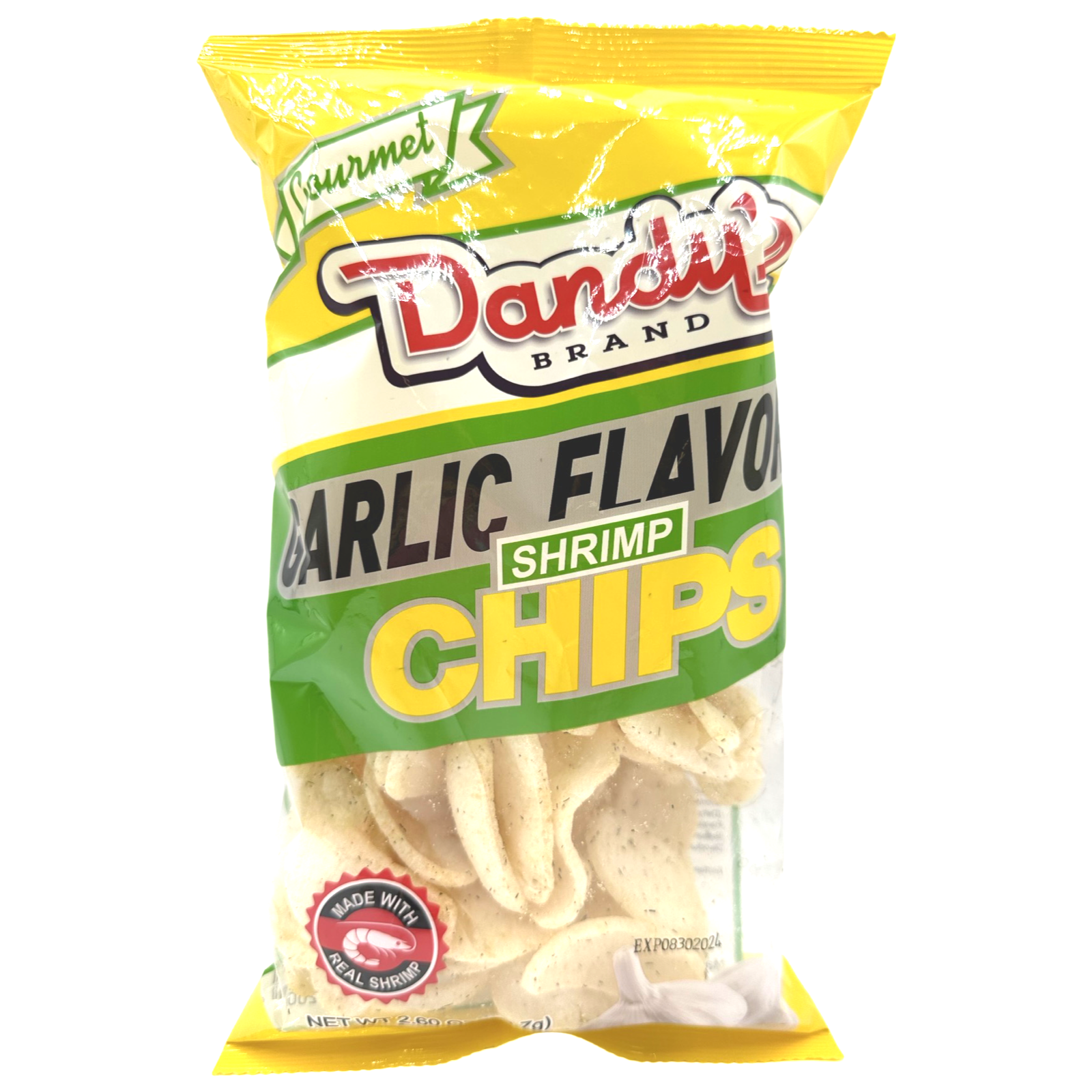 Dandy's Brand - Garlic Flavored Shrimp Chips - 73.7 G – Sukli