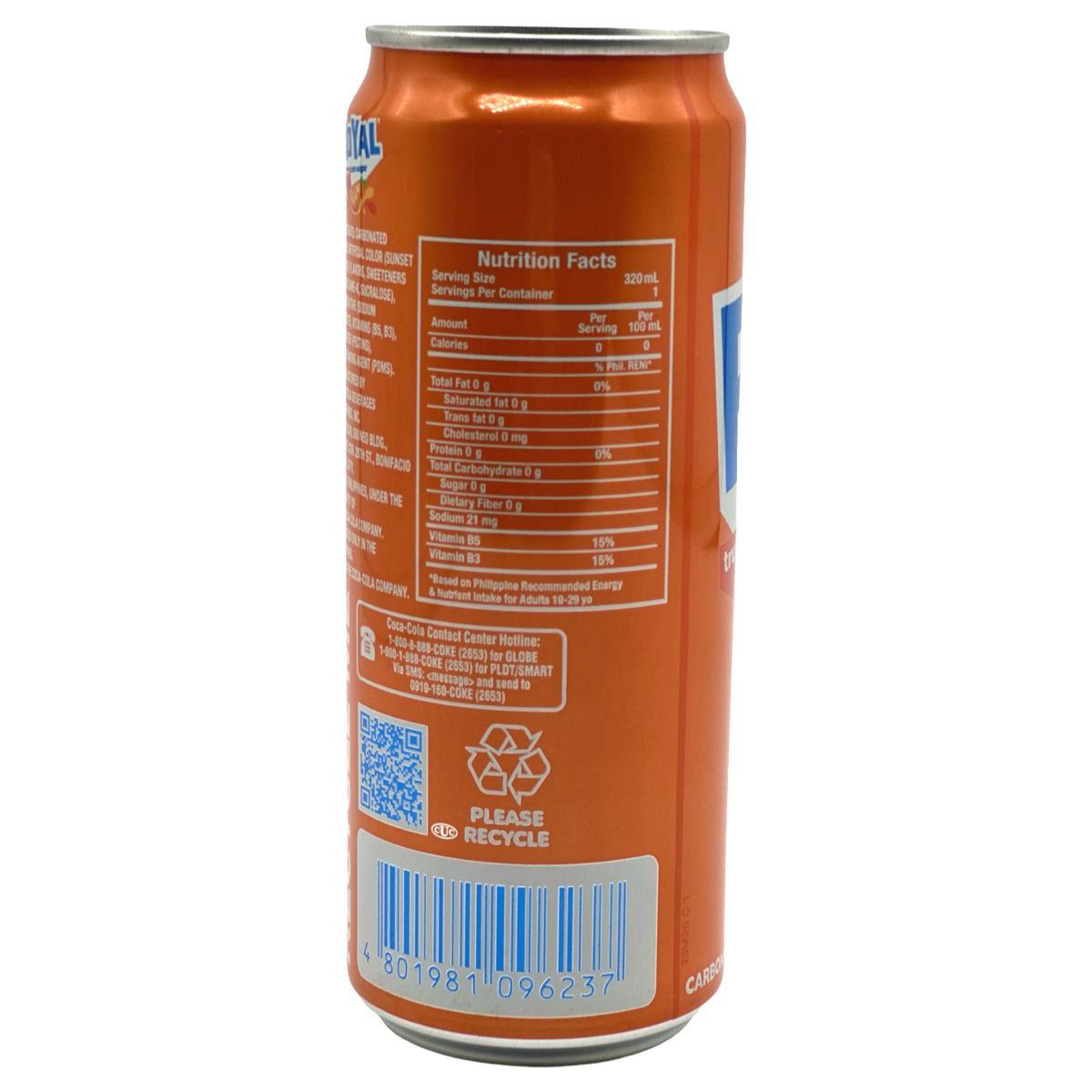 Royal Tru-Orange zero sugar 320 ML – Sukli Filipino