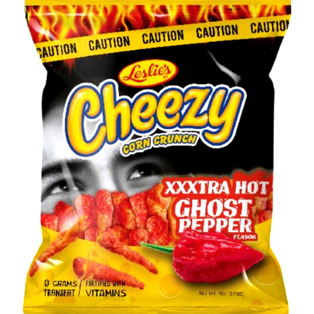 Leslie's - Cheezy Corn Crunch - XXXTRA Hot Ghost Pepper Flavor
