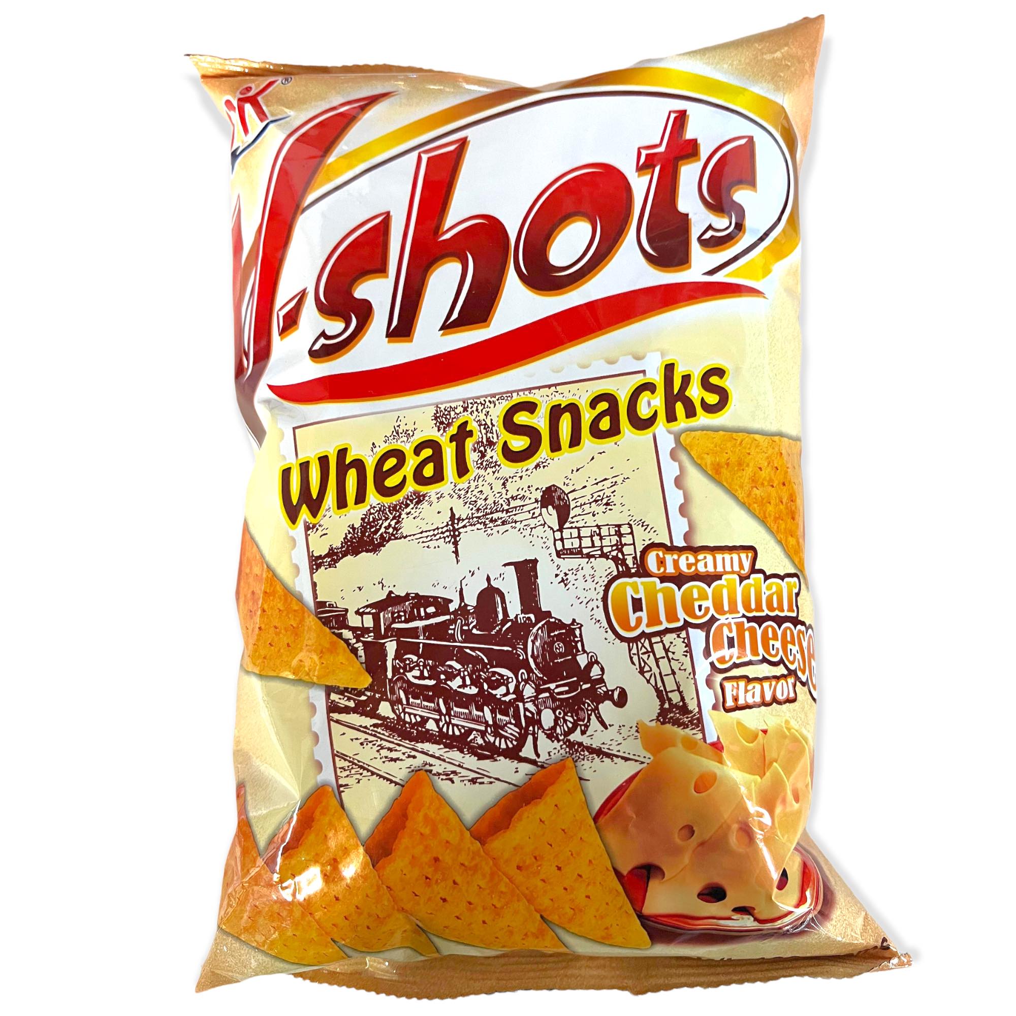 OK - V-Shots - Wheat Snacks - Creamy Cheddar Cheese Flavored - 100 G