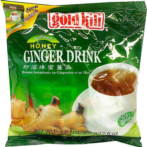 Gold Kili - Instant Honey Ginger Drink - 20 Sachets - 360 G