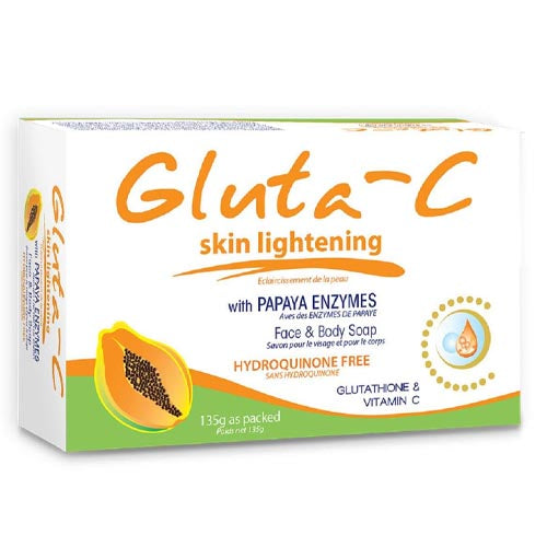 Hype Ardent Skin Care - Gluta-C - with Papaya Enzymes - Face and Body Soap - 135 G