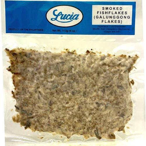 Lucia Smoked Fish Flakes (Galunggong Flakes) 4 OZ Sukli