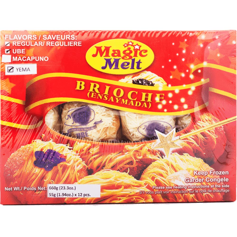 Magic Melt - Brioche (Ensaymada) Regular / UBE / Yema - 12 PCS - 660 G ...