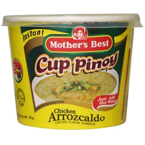 Mother's Best - Cup Pinoy Instant Chicken Arrozcaldo - Chicken Flavor Porridge - 40g