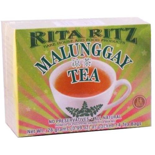 Rita Ritz Malungay Tea 14 Tea Bags 26 G Sukli Filipino