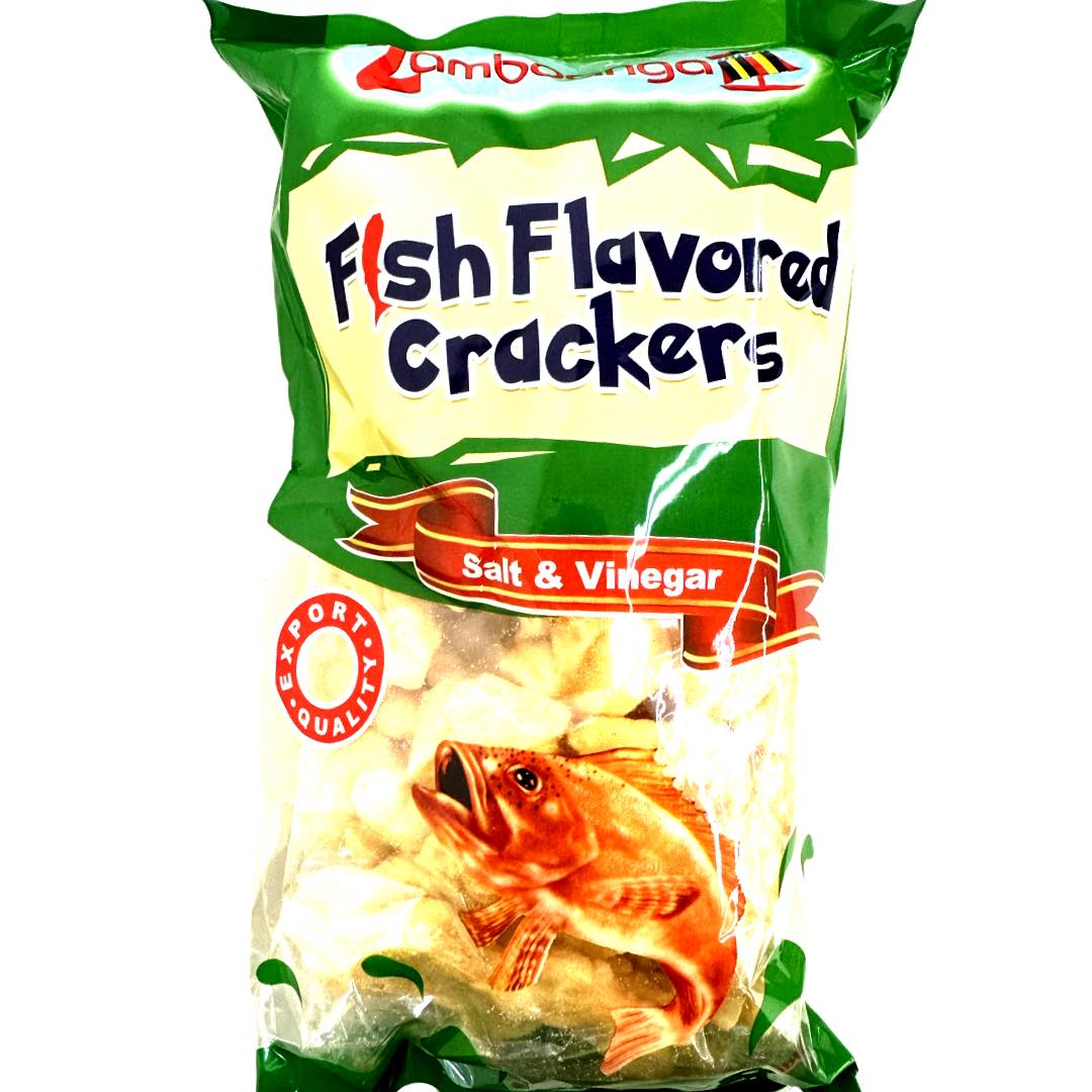 Zamboanga Fish Flavored Crackers Salt & Vinegar 100 G Sukli