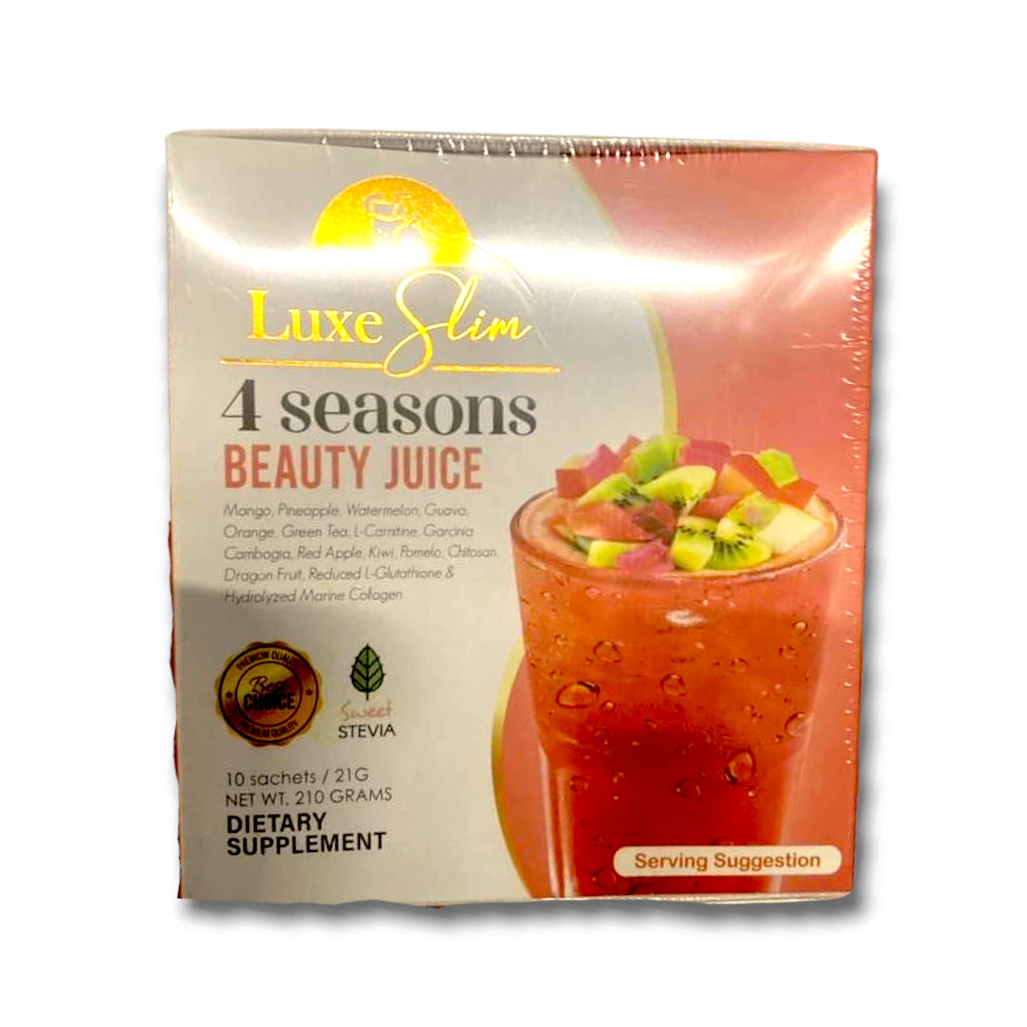 Luxe - 4 Seasons Beauty Juice 10 x 21g Sukli - Filipino Grocery Online USA Luxe - 4 Seasons Beauty Juice 10 x 21g Sukli - Filipino Grocery Online USA