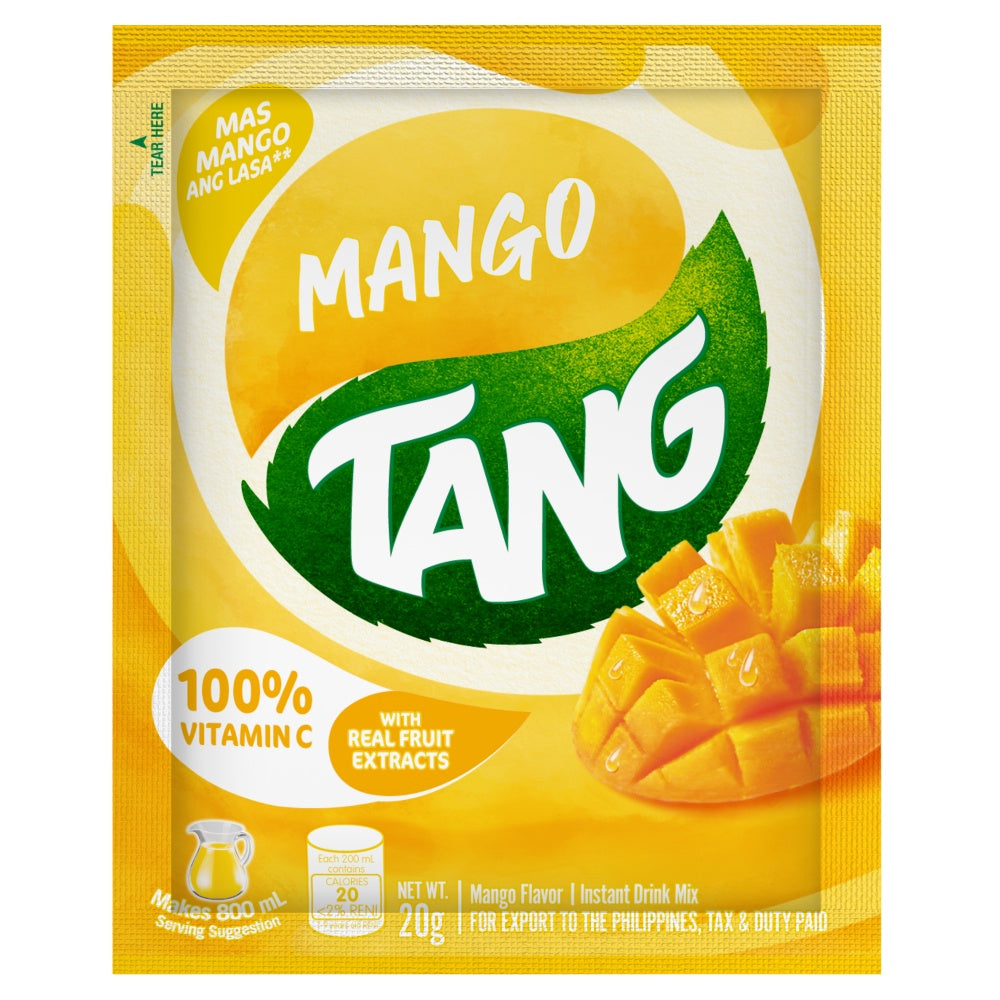 Tang Mango Flavored Juice Powder Drink Mix Sachet 20 G Sukli