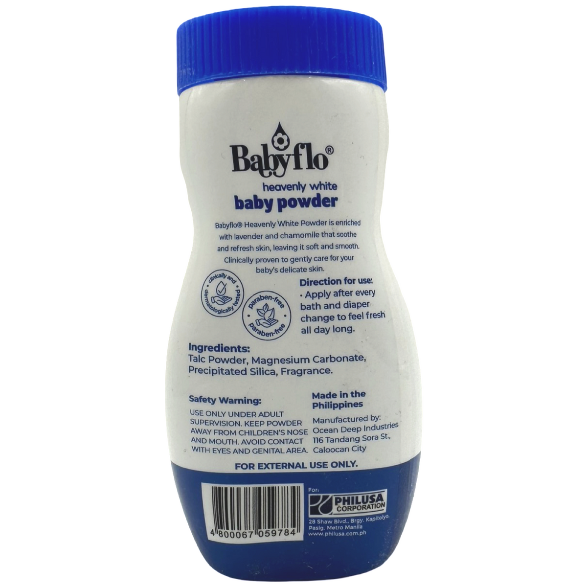 Babyflo - Baby Powder - Heavenly White (BLUE) - 100 G – Sukli ...