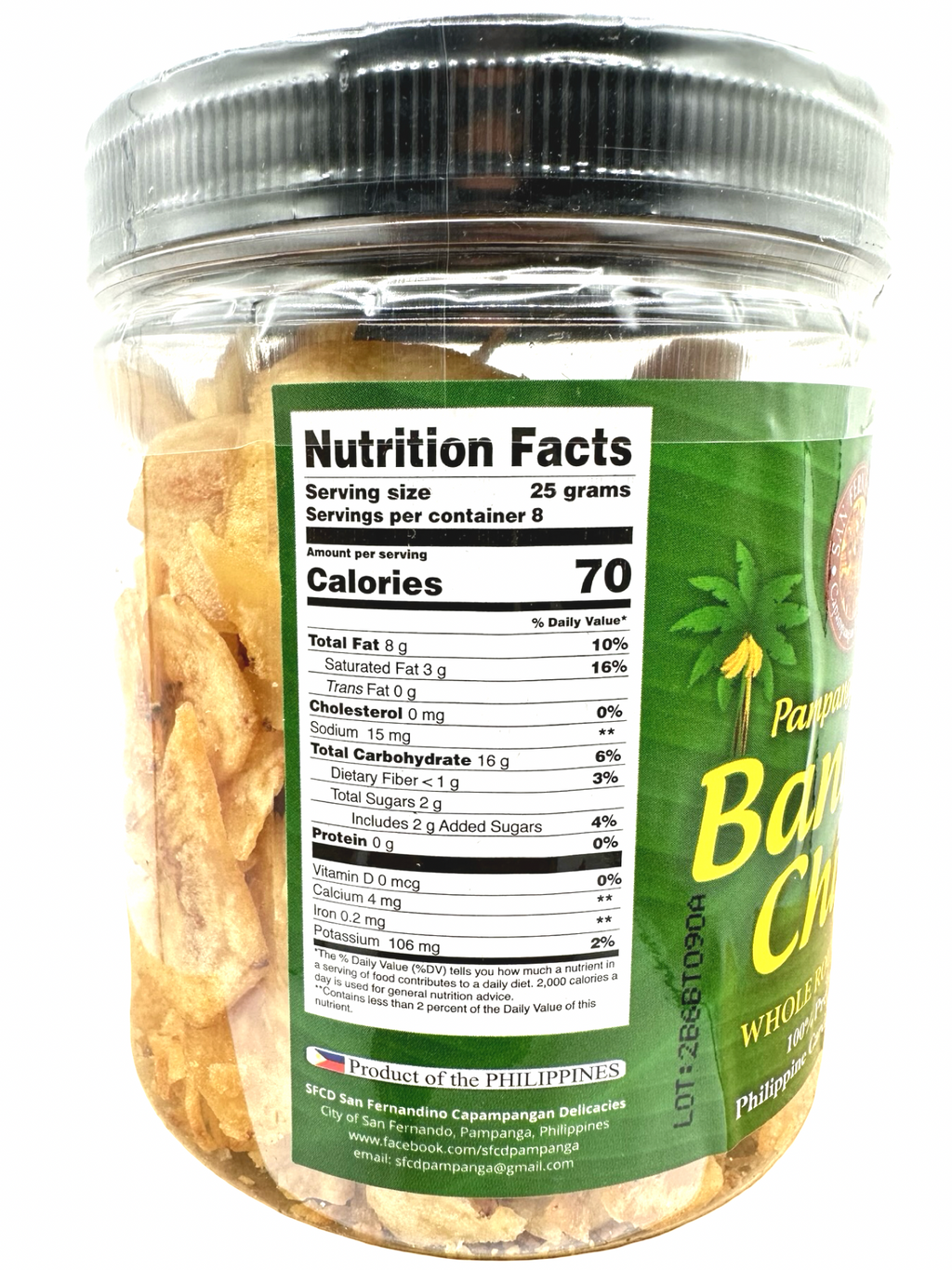 Pampanga Saba - Banana Chips Tub - 200 G