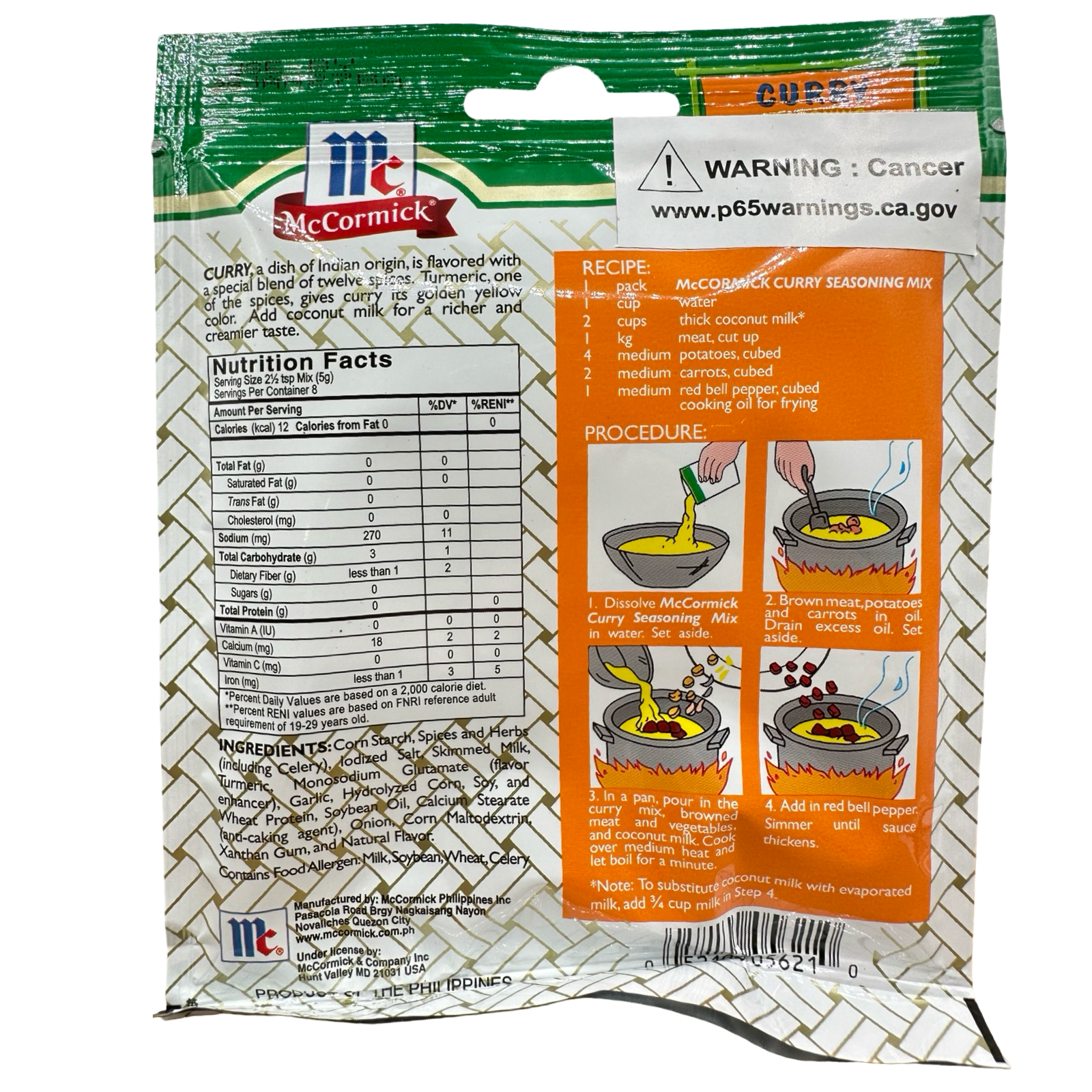 McCormick Mix Curry - 40 G