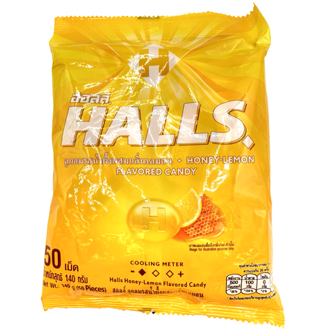 Halls - Honey Lemon - Menthol Candy - 160 G