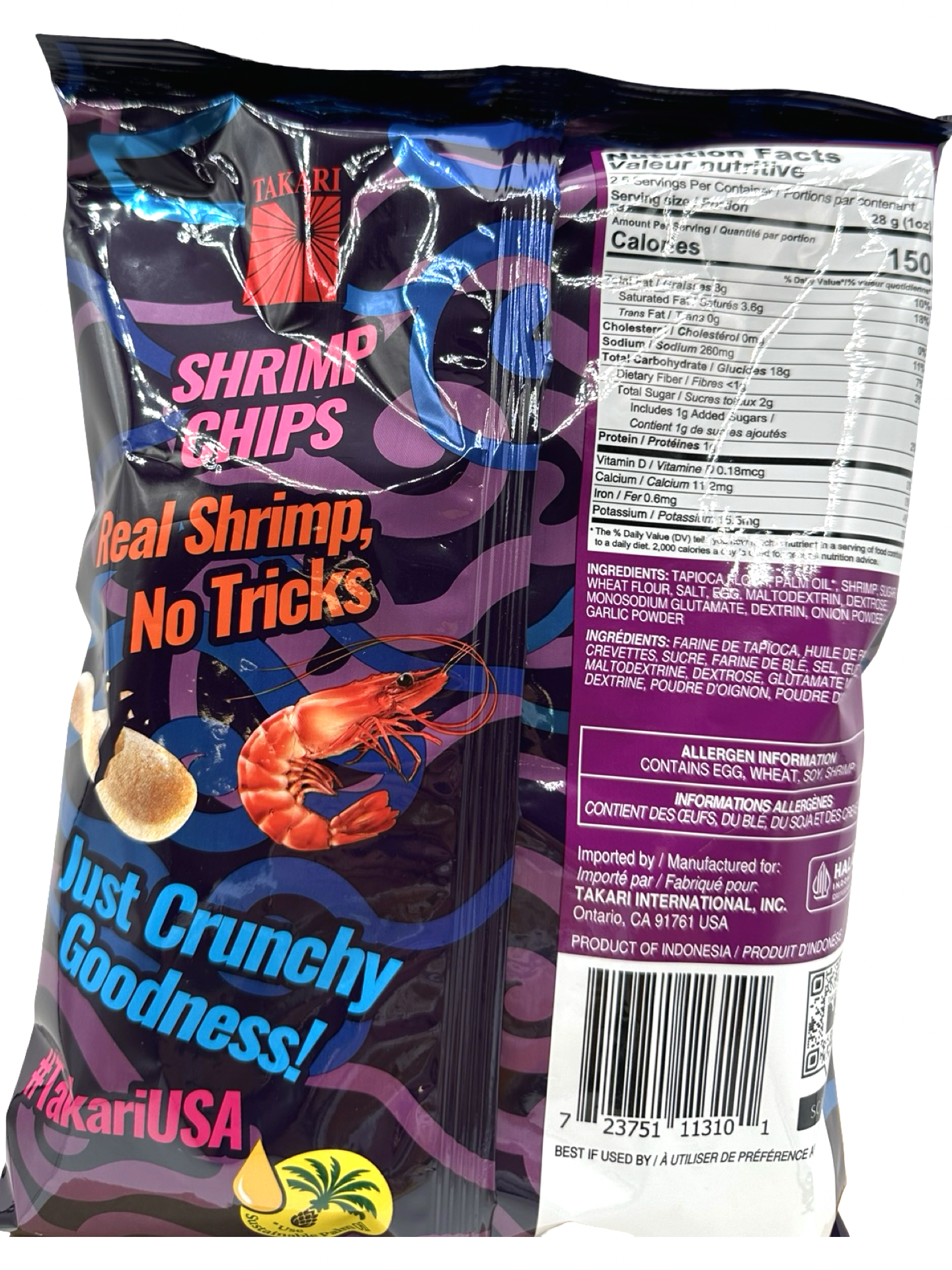 TAKARI Shrimp Chips - ORIGINAL - 70g