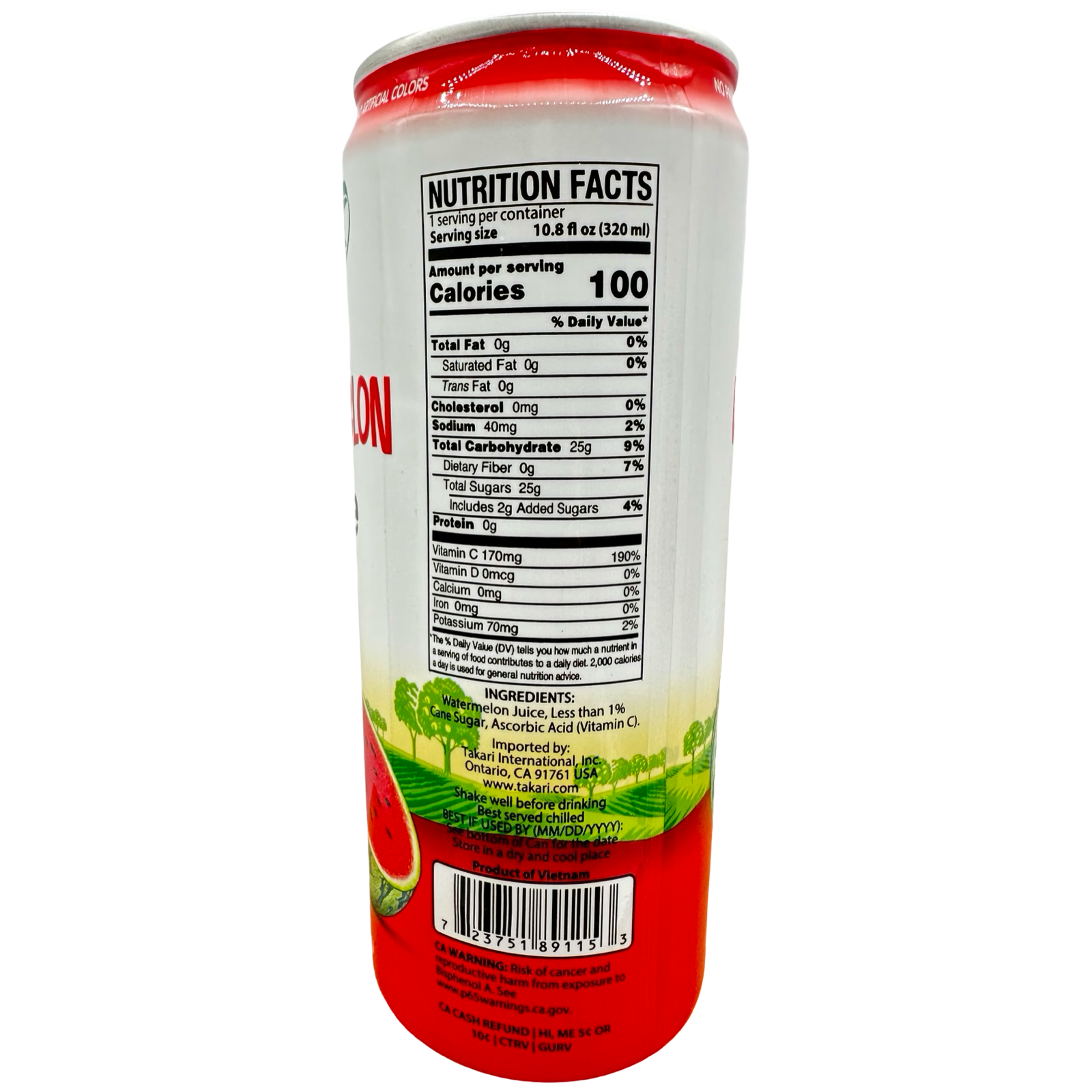 D’Natural - Watermelon Juice 100% Juice w/ Pulp - 320 ML