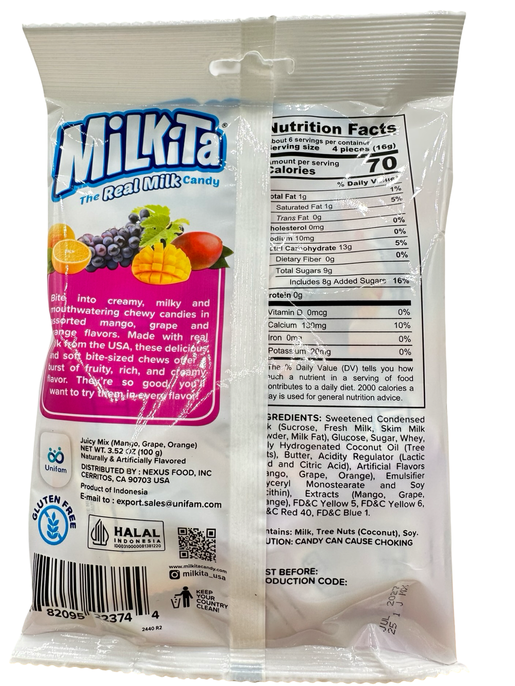 Milkita -  Juicy Mix Milk Candy - 3.52oz
