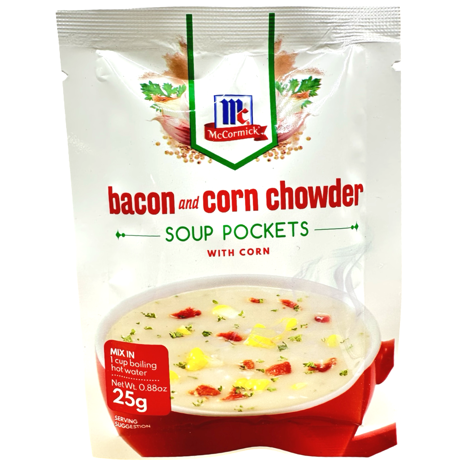 McCormick -  Soup Pockets Bacon & Corn Chowder - 25 G