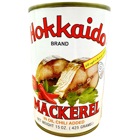 Hokkaido Brand - Mackerel in Oil, Chili