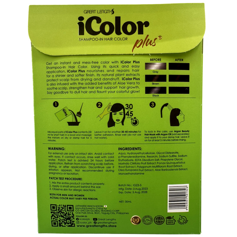 iColor Plus - Shampoo-In Hair Color - Dark Brown - 30 ML