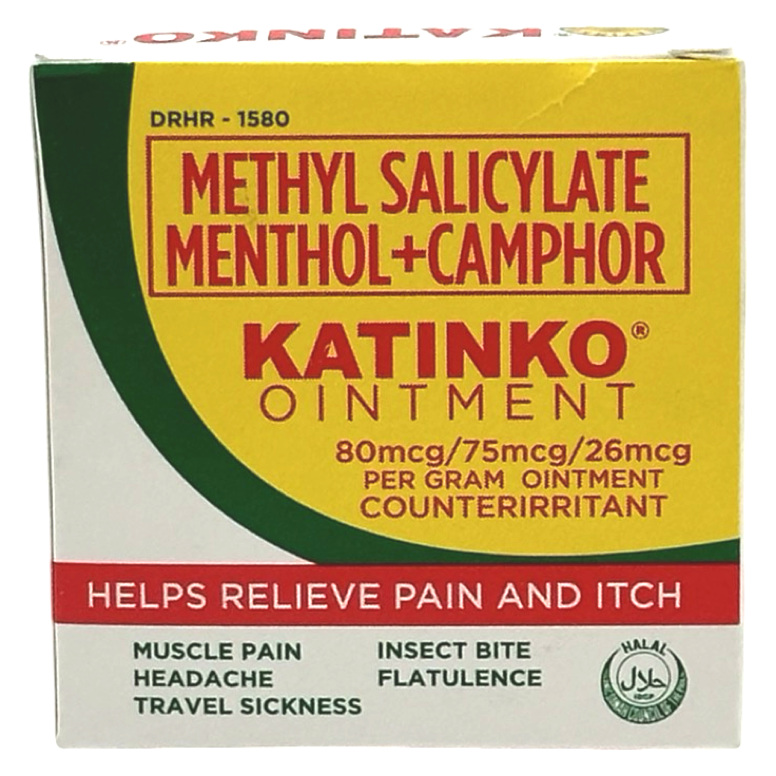 Katinko Ointment - Methyl Salicylate Menthol + Camphor - Helps Relieve Pain and Itch - 10 G (Small)