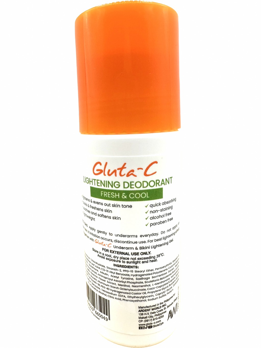 Gluta-C - Lightening Deodorant - Fresh and Cool (Green) - 40 ML