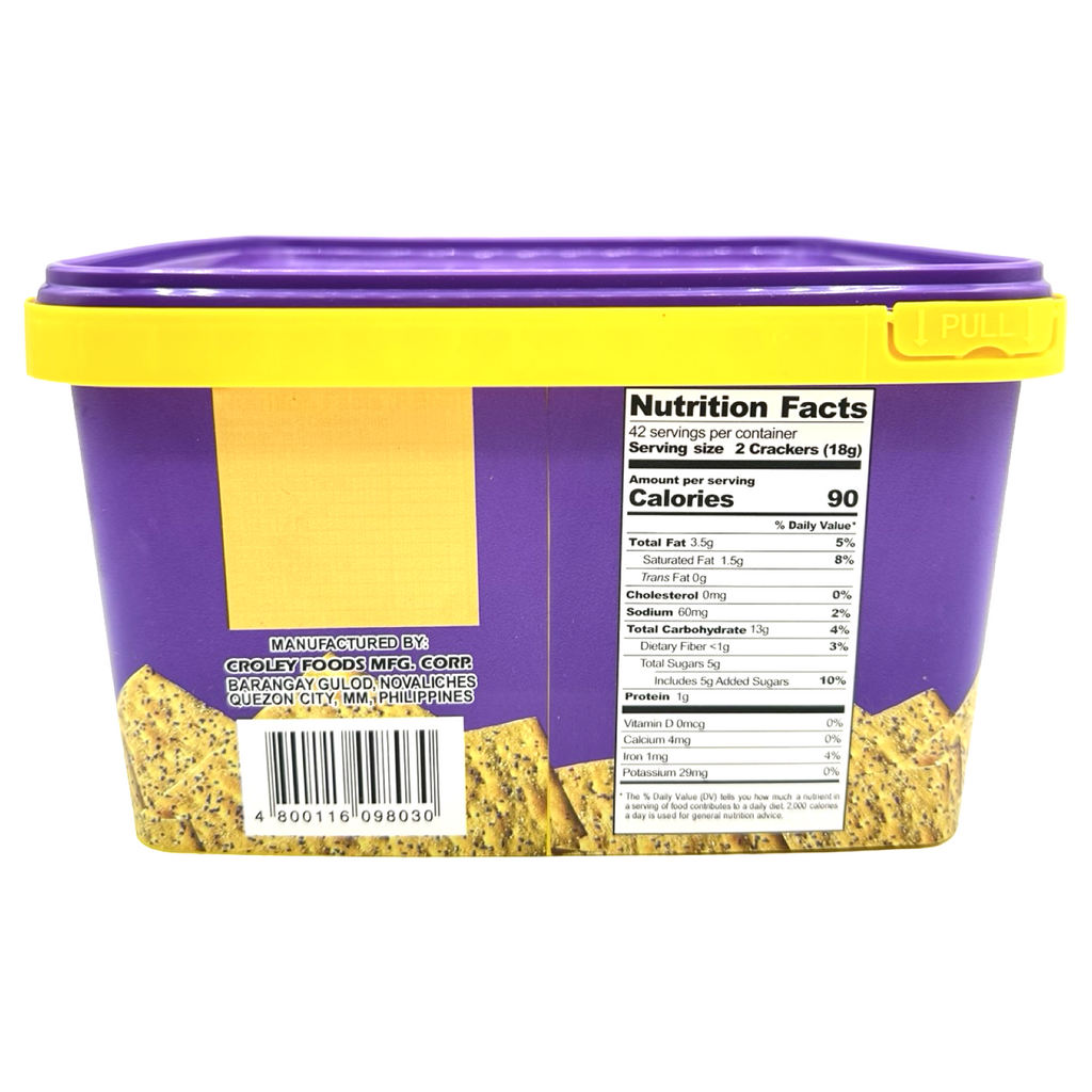 Sunflower Crackers - Butter Cream Ube - 750 G
