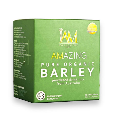 IAM Amazing - Pure Organic Barley Powdered Drink Mix 3g x 10 sachet / 30g