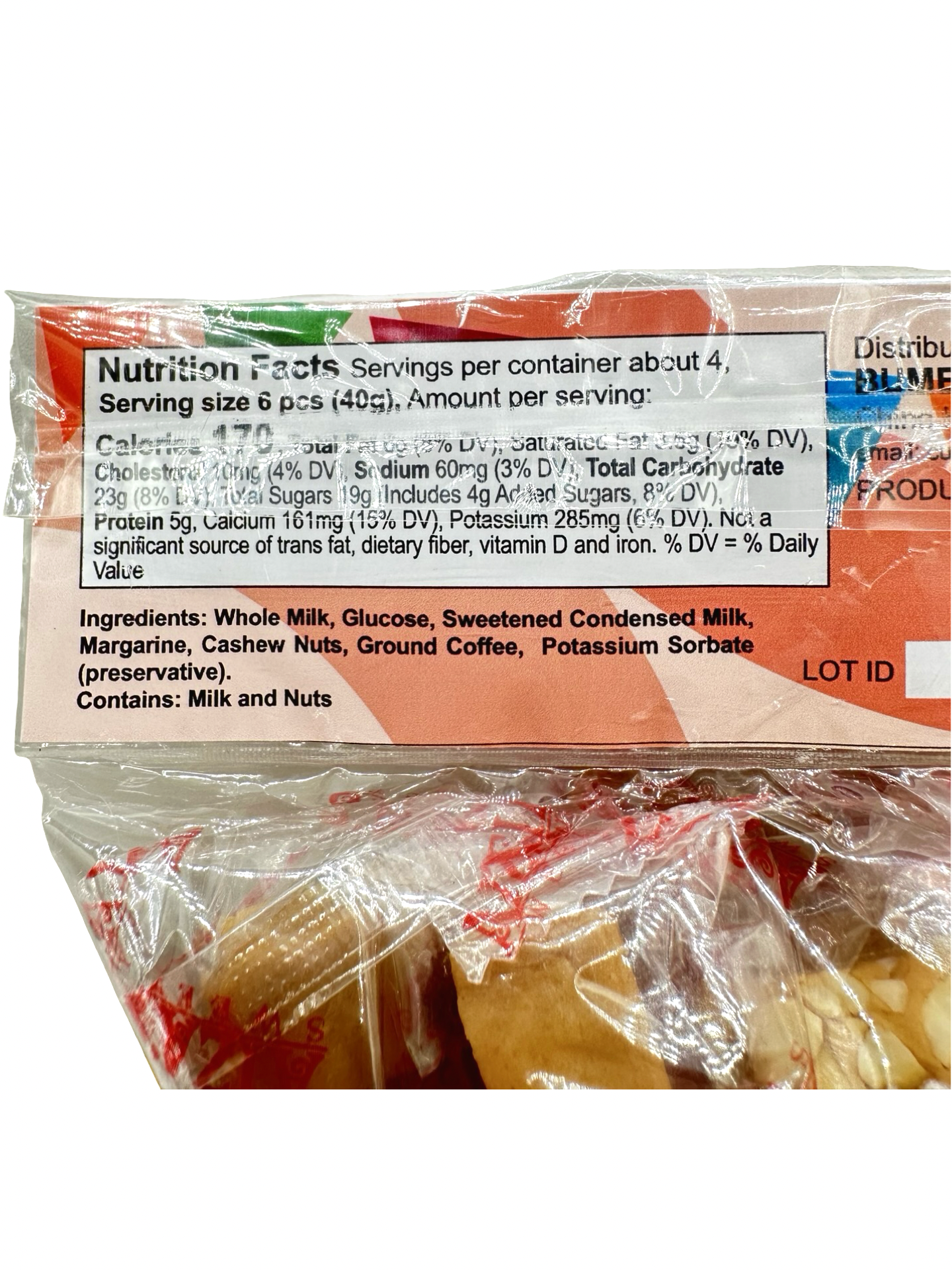 Maria Clara - Pastillas de Coffee Cashew - 20 Pieces - 133 G