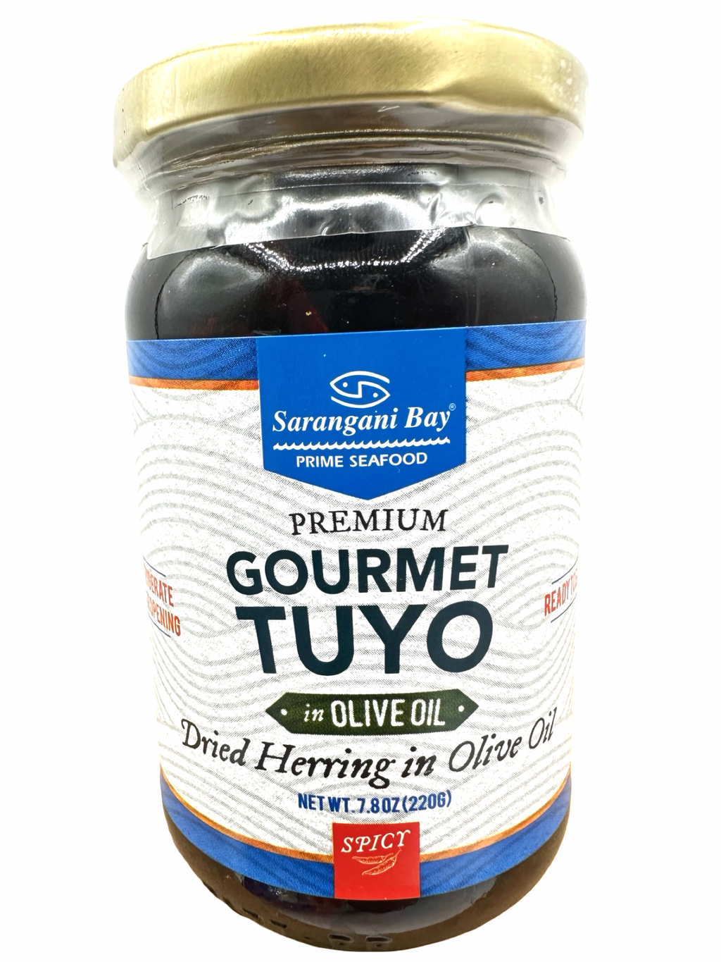 Sarangani Bay -  Gourmet Tuyo in Olive Oil - Spicy - 220g