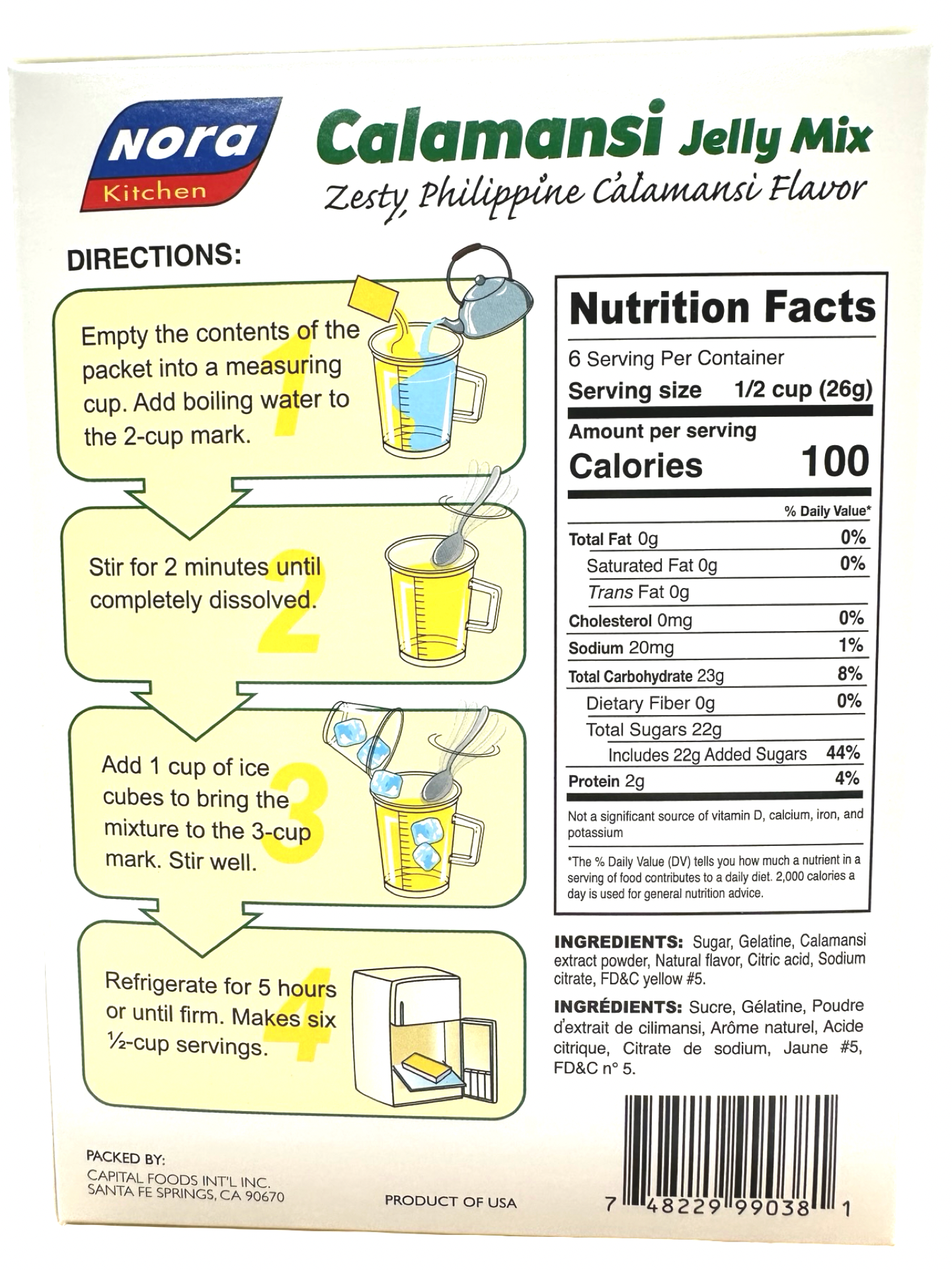 Nora - Calamansi Jelly Mix - 155 G