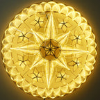 Philippines Christmas Capiz Parol Lantern Star (Tala) - WHITE ONLY LED Show - Size 30" / 4 KG / 110 V (30LB4)
