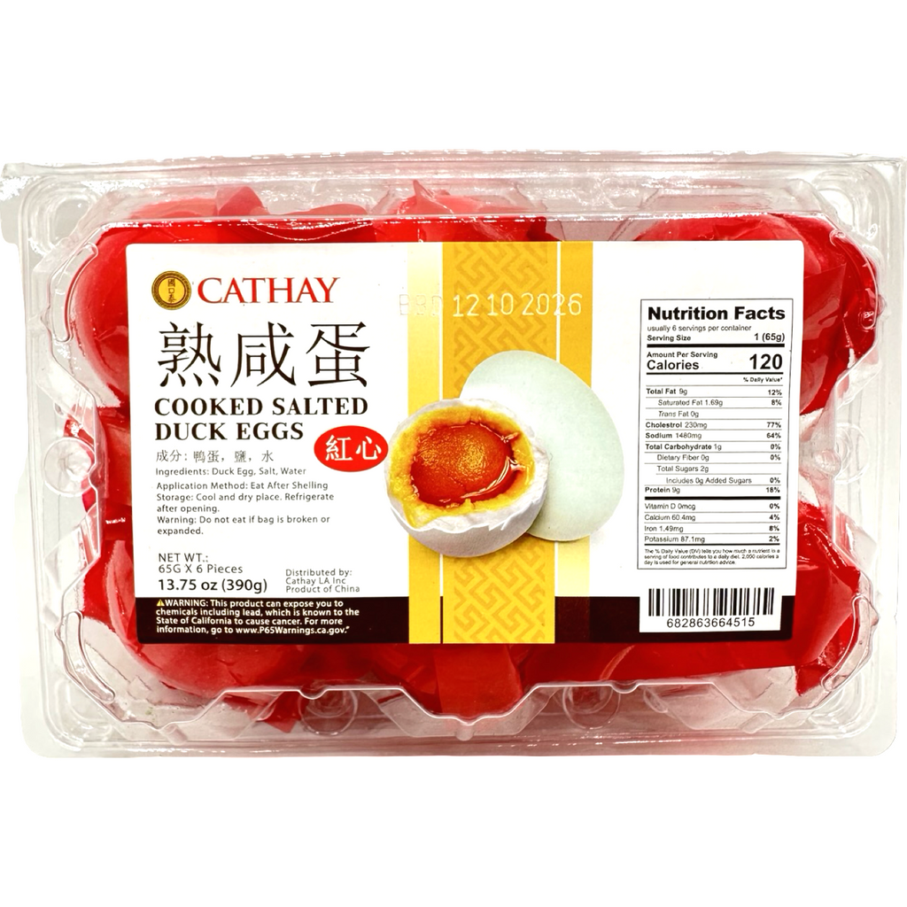 Cathay - COOKED SALT DUCK EGG - Itlog Na Pula - 6pcs