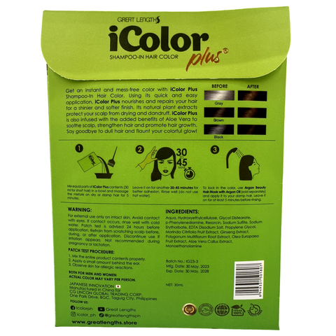 iColor Plus - Shampoo-In Hair Color - Medium Brown - 30 ML