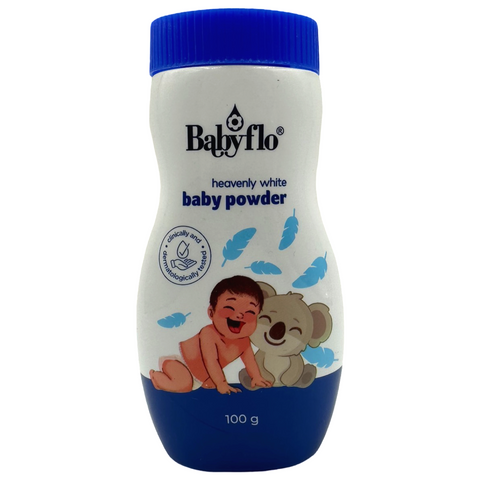 Babyflo - Baby Powder - Heavenly White (BLUE) - 100 G