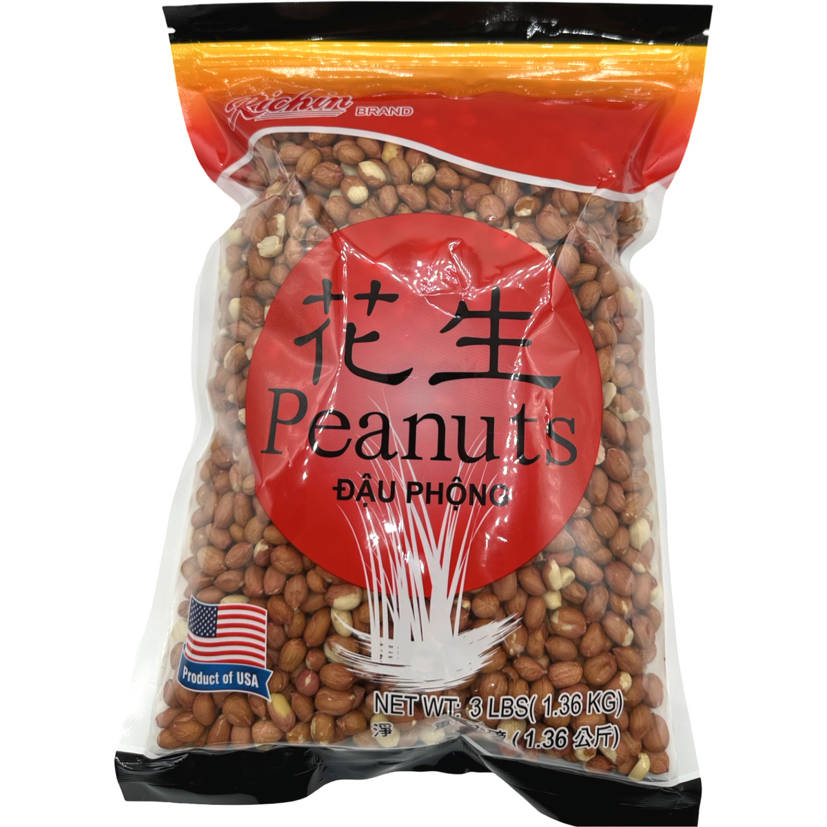 Richin - Peanuts w/ Skin - 3 LBS – Sukli - Filipino Grocery Online USA