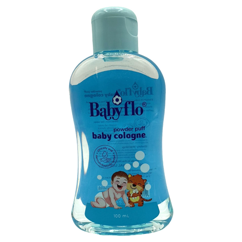 Babyflo - Baby Cologne - Powder Puff (BLUE) - 100 ML