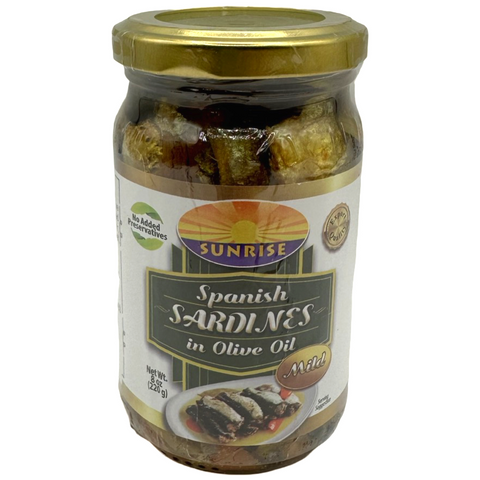 Sunrise - Bottled Spanish Sardines in Olive Oil Mild - 220 G