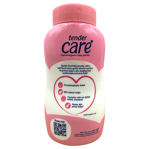 Tender Care - Pink Soft - Floral Fragrance - Hypo-Allergenic Baby Powder - 100 G
