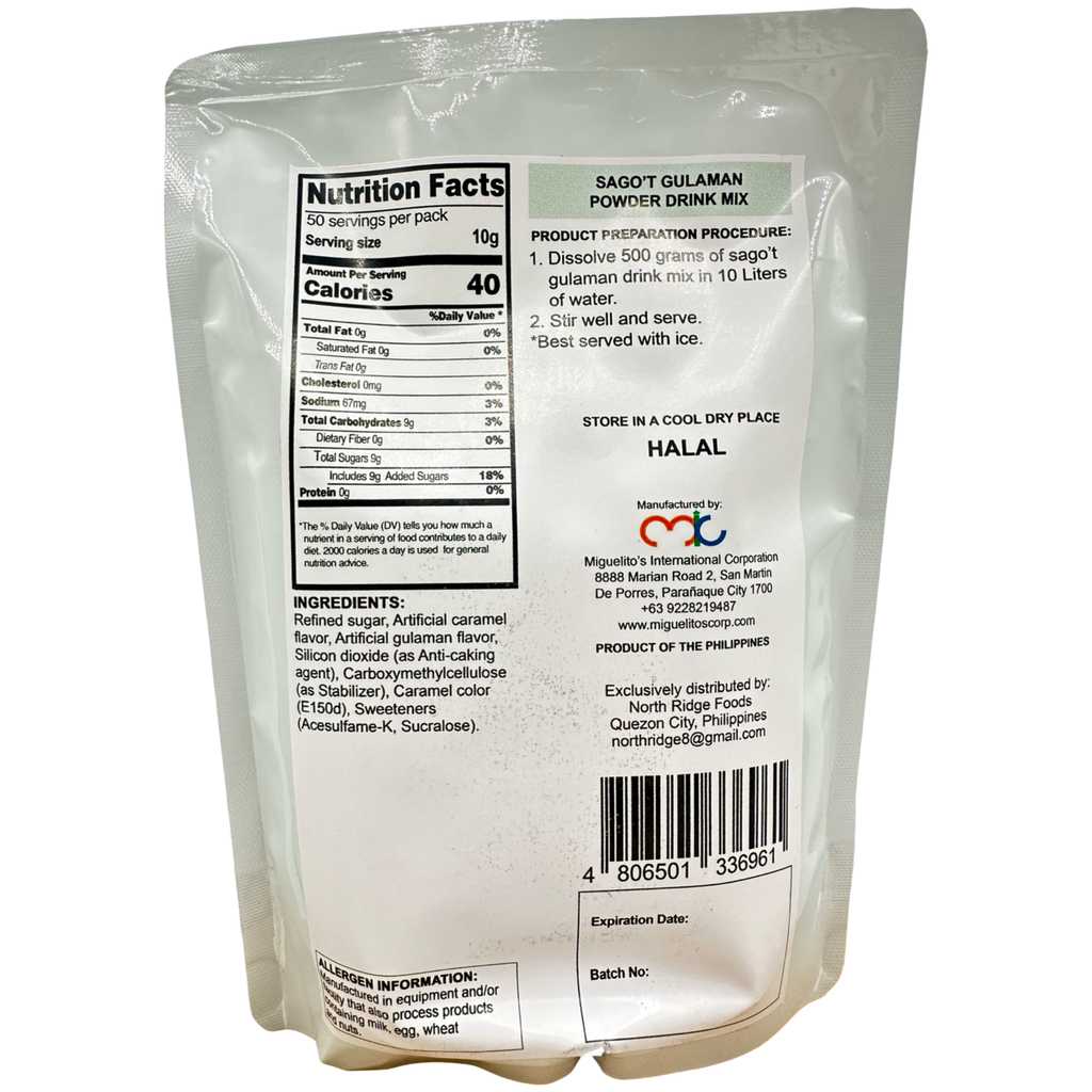 Miguelitos - Powdered Mix Sago't Gulaman - Premix - 500g