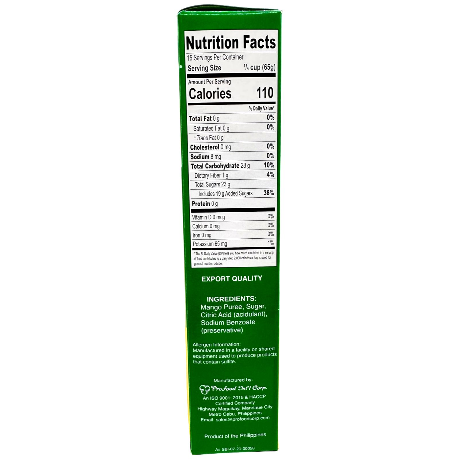 Philippine Brand - Mango Puree Sweetened - 1000 G