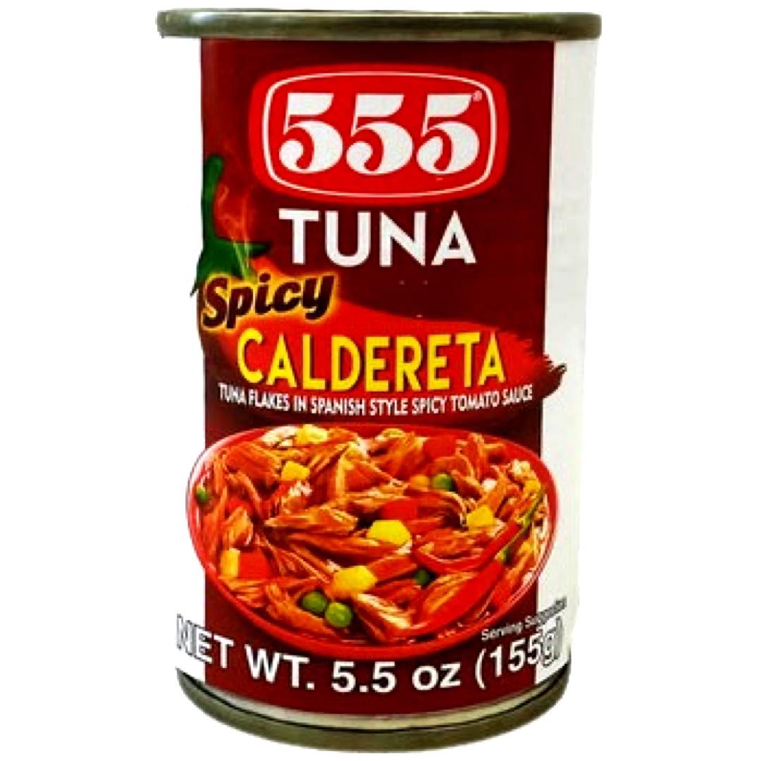 555 - Tuna - Caldereta - Spicy - Tuna Flakes in Spanish Style Spicy Tomato Sauce - 155 G
