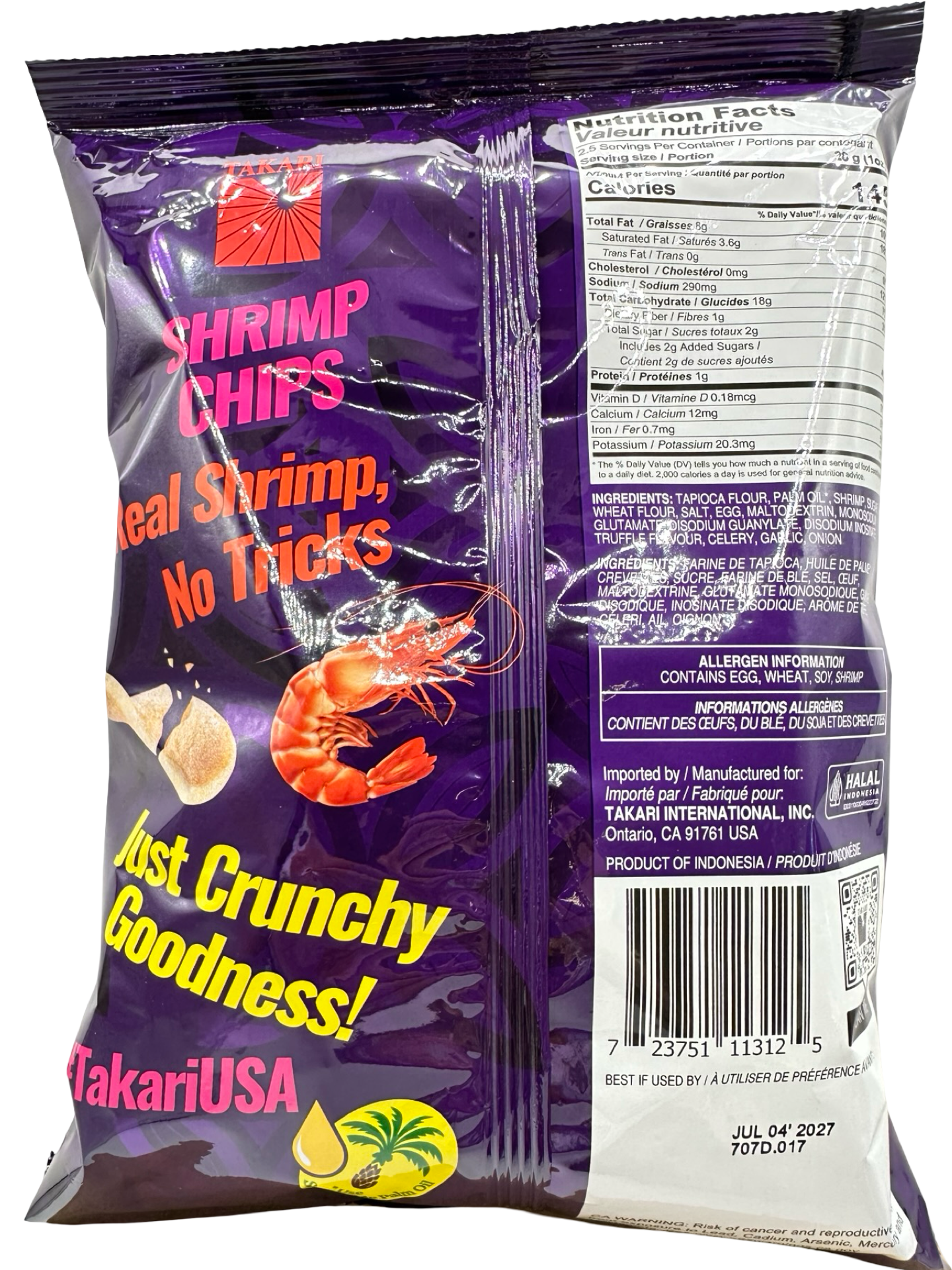 TAKARI Shrimp Chips - BLACK TRUFFLE - 70g