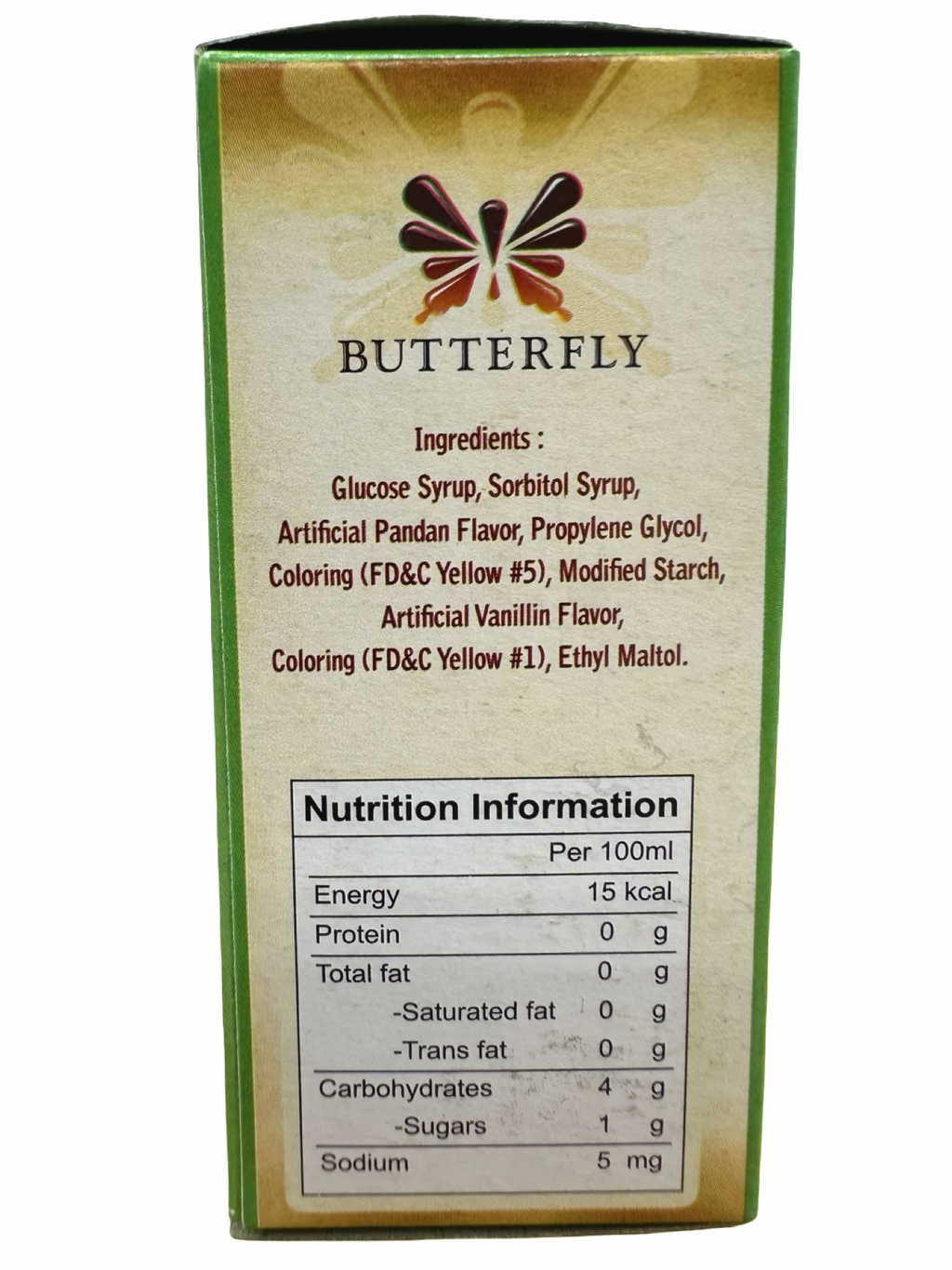Butterfly - Pandan Paste - 60 ML
