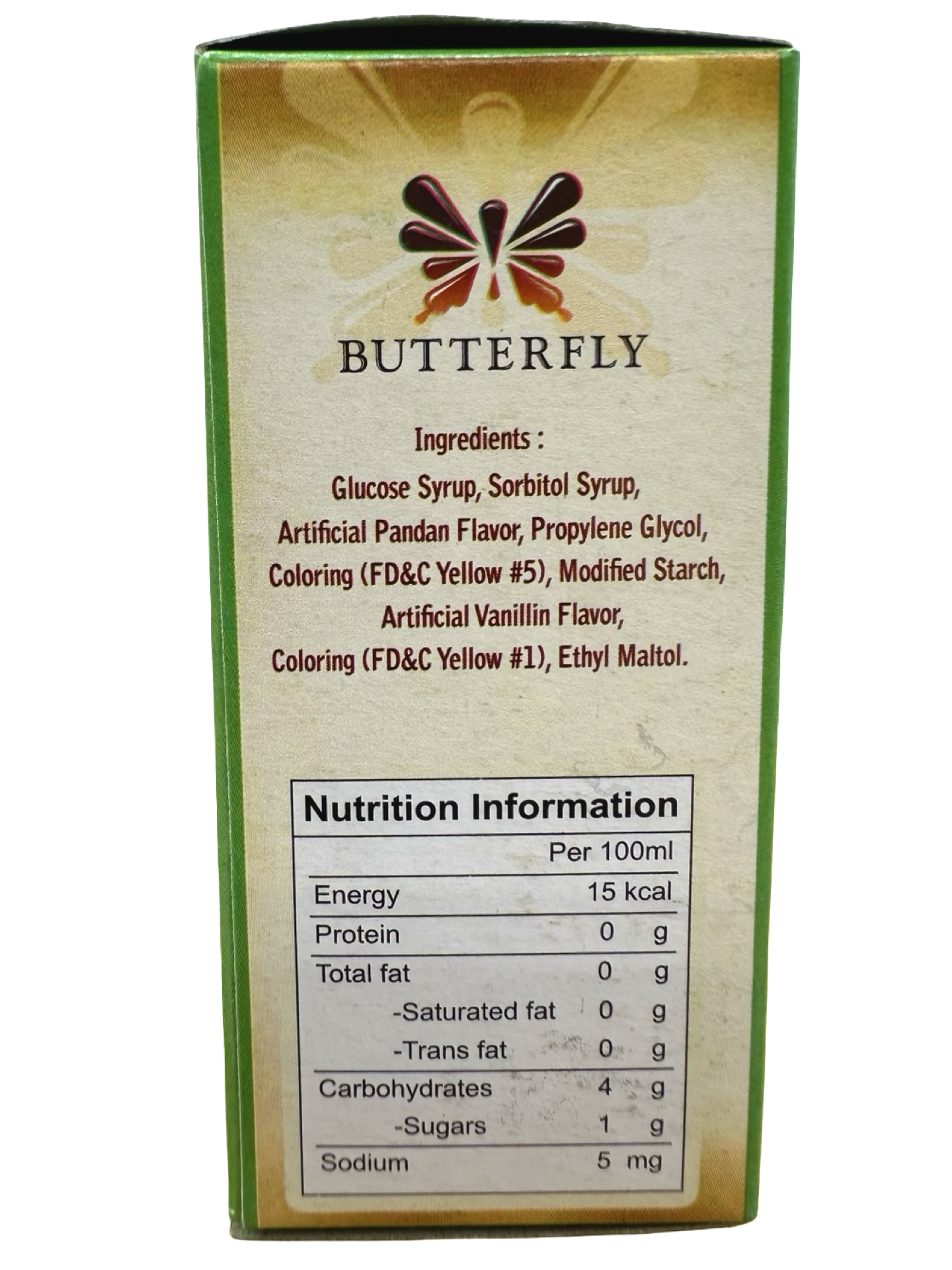 Butterfly - Pandan Paste - 60 ML