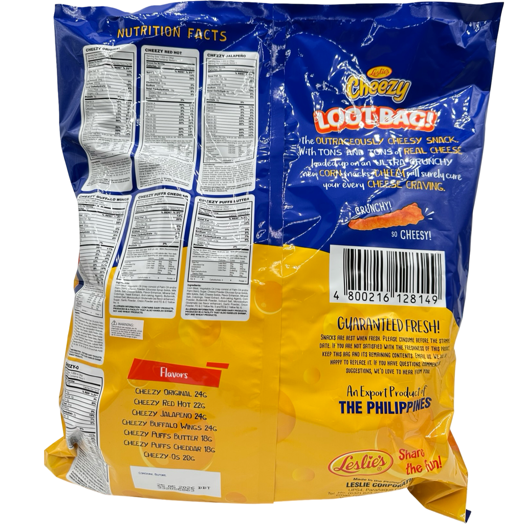 Leslies - CHEEZY Chips Loot Bag - 382 G