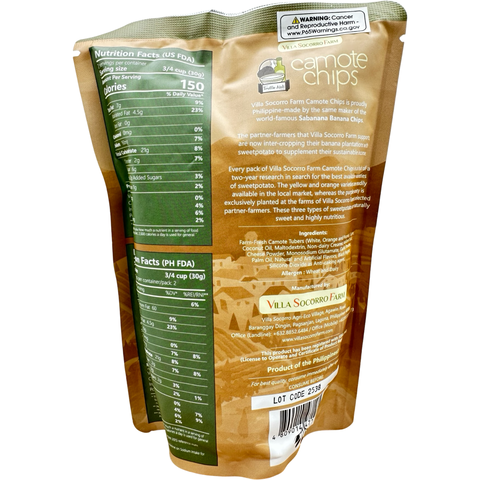 Villa Socorro - Sweet Potato (Camote) Chips - Truffle - 60 G