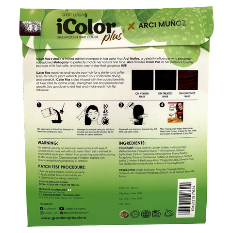 iColor Plus - Shampoo-In Hair Color - Mahogany - 40 ML