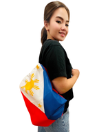 PHILIPPINES Flag Drawstring Backpack Bag -  41cm X 32cm