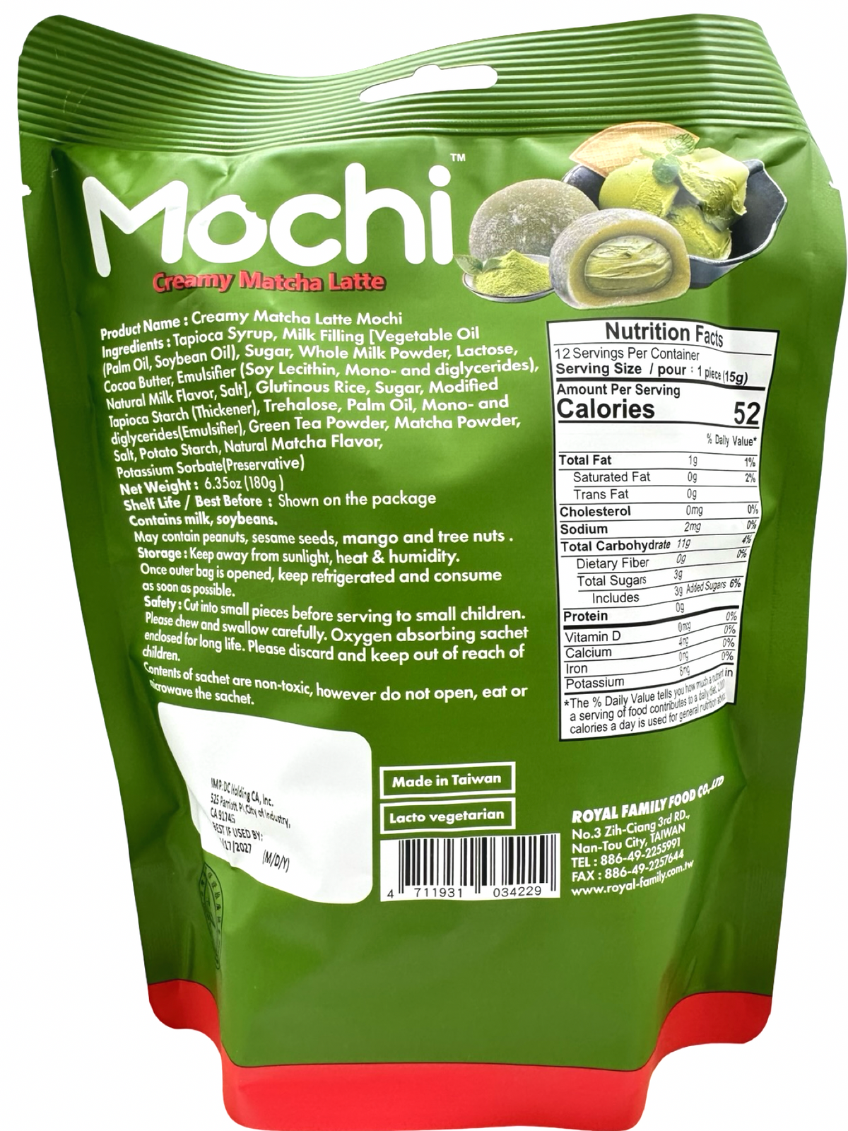 Royal Family - Creamy Matcha Latte - 6.34 Oz