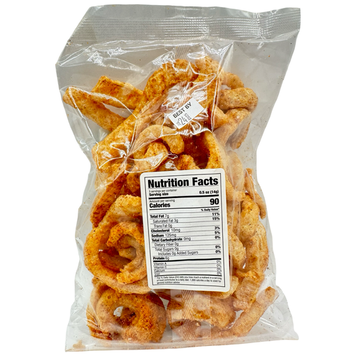 Elena's Original Lapid - Fried Pork Rinds - Chili Vinegar Flavor - 2.5 OZ